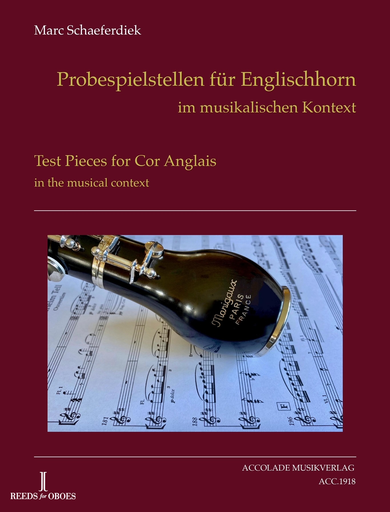 M.Schaeferdiek Test pieces for orchestral Auditions  in the musical context English Horn